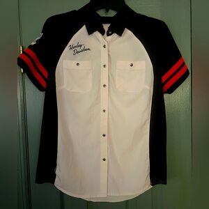 Harley-Davidson Women’s Button Front Shirt, Size Medium